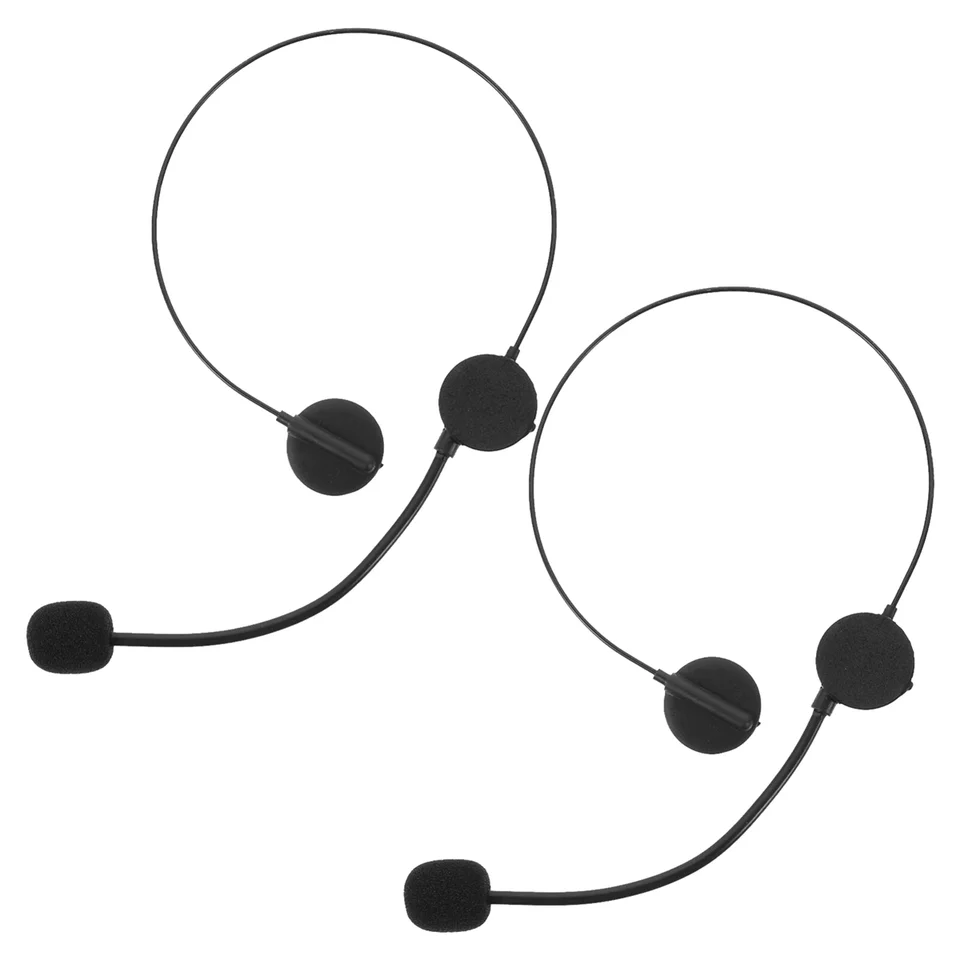 2pcs cosplay slúchadlá doplnky Falošné slúchadlá mikrofónov pre výzdobu speváka rockovej hviezdy pre rekvizity Halloween Party Ups
