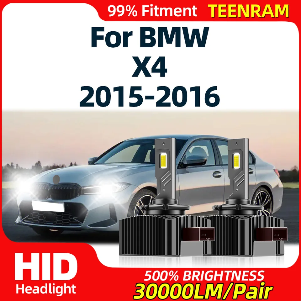 2PCS D1S CANBUS LED žiarovky LED žiarovky 120 W 30000LM HID XENON Lights 12V Plug and Play Automatické svetlomety pre BMW X4 2015 2016 2016