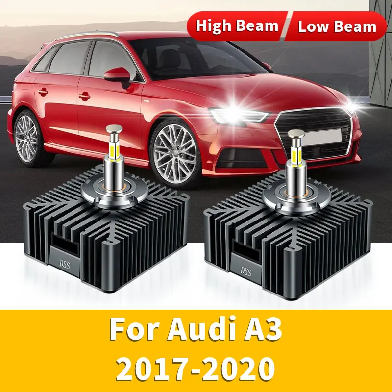 2pcs D5S LED svetlomet 32000LM HID XENON CANBUS Žiadna chyba 35W 6000K Biela CSP Plug & Play pre Audi A3 2017-2020 A4 A6 A7 Q3