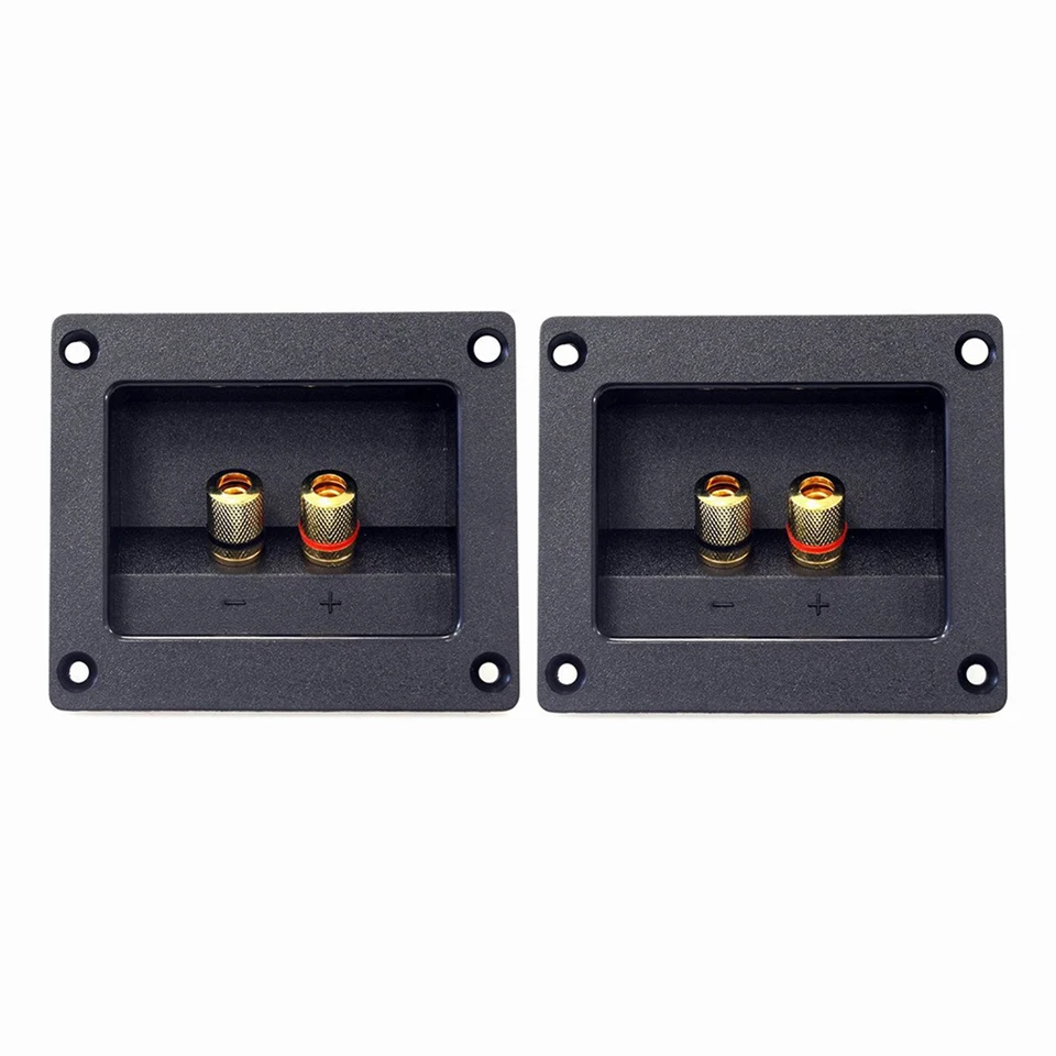 2pcs DIY Car Stereo 2-cestný reproduktorový box terminálu Spring Cup Connector Banana Jack and Plugs Subwoofer Prisp