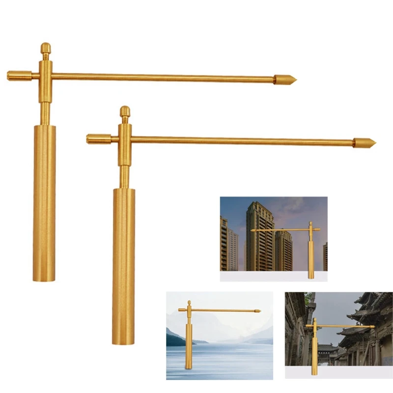 2pcs Dowsing Rods pre duchovné rozdelenie/pozorovanie čarodejníc, nastaviteľný testovací nástroj detektora voda, nástroje na meranie medi
