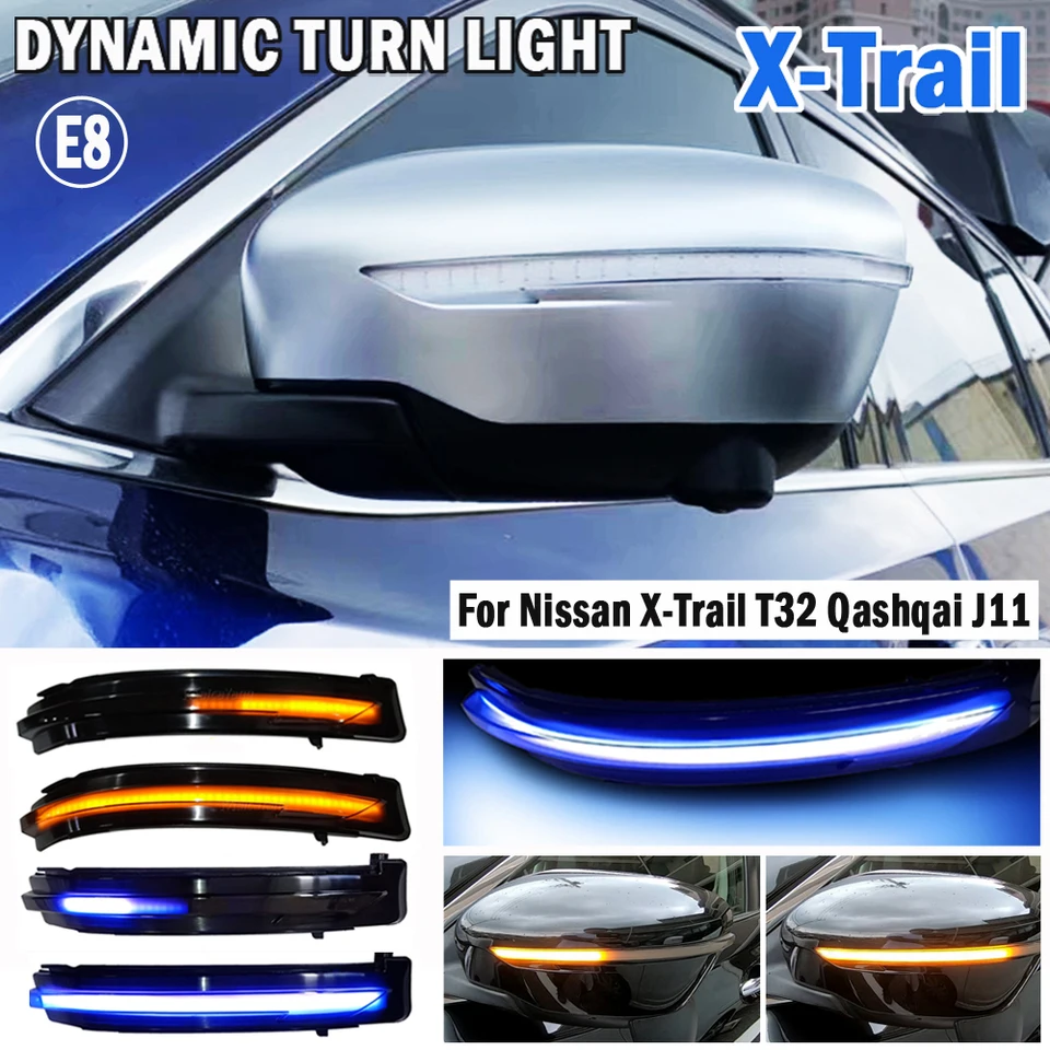 2pcs Dynamic Blinker pre Nissan X-Trail T32 Qashqai J11 Murano Z52 Navara NP300 Pathfinder Terra Light Mirror Indikátor opakovania