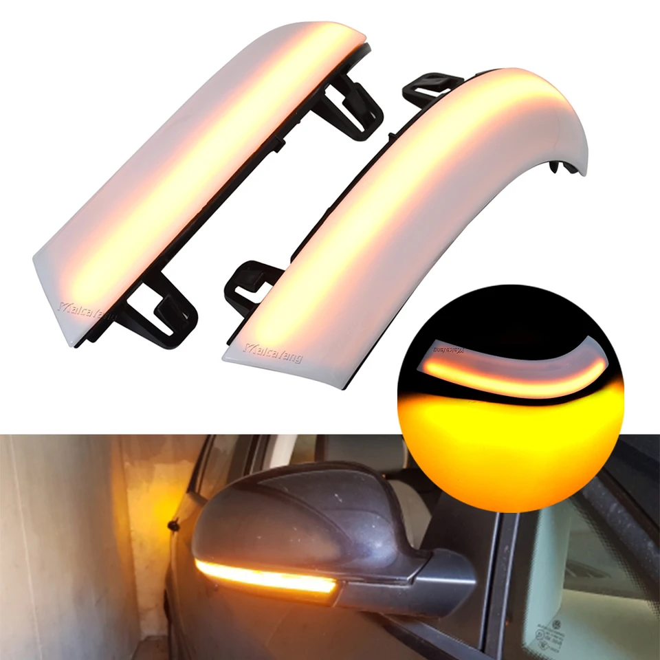 2pcs Dynamic Blinker Turn Signál LED šípka Svetlo pre VW Golf 5 6 Plus EOS Passat B5,5 B6 SKODA Superb