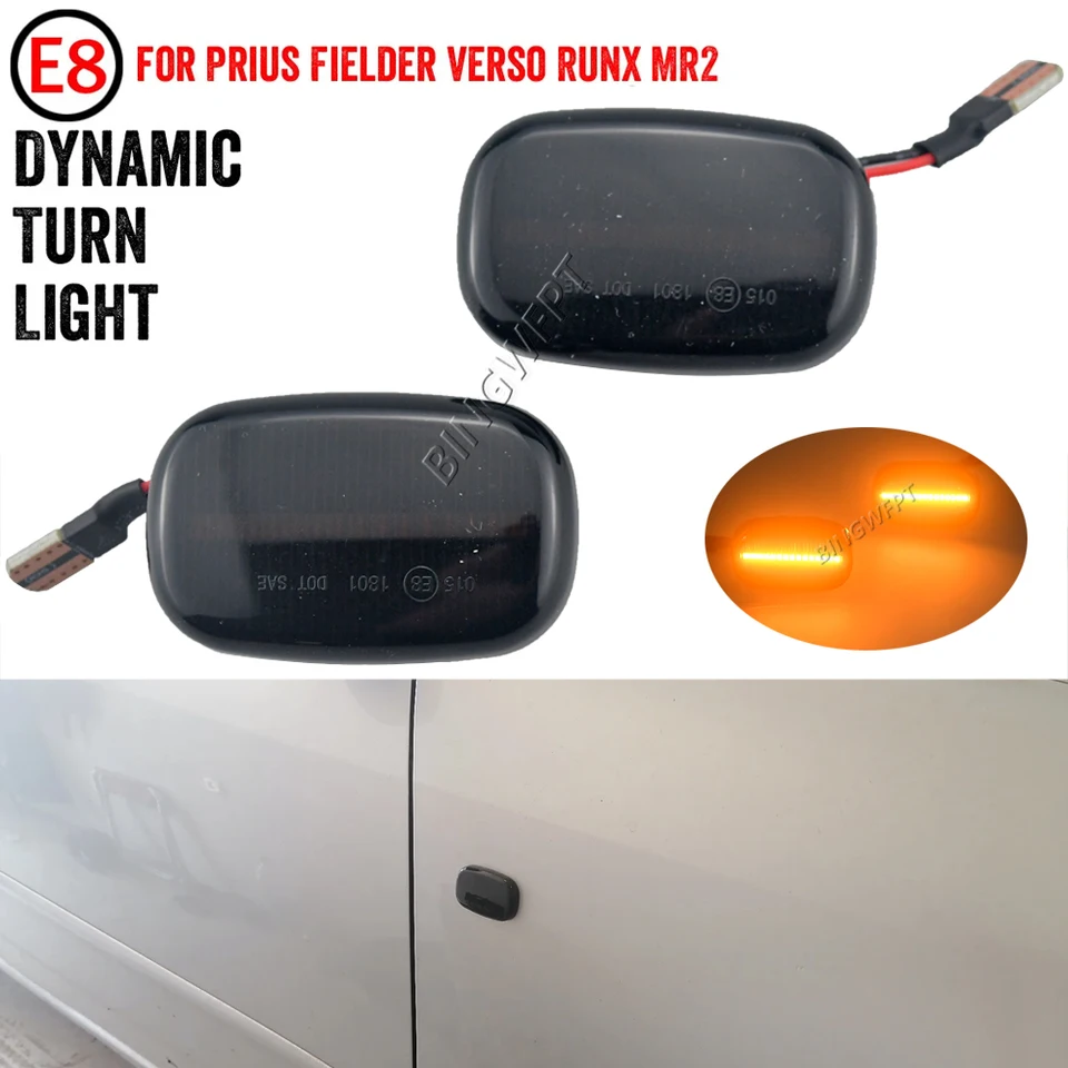 2pcs Dynamic LED bočný marker tečúci zákruta svetla Light Panel Light pre Toyota 1992-2007 Corolla E10/E11/E12