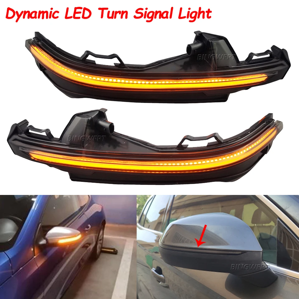 2pcs Dynamic Turn Signal Light LED LED bočné krídlo Indikátor spätného zrkadla BLINKER LAMP pre Audi Q5 FY 2018 2019 Q7 4M 2016 2016 2017