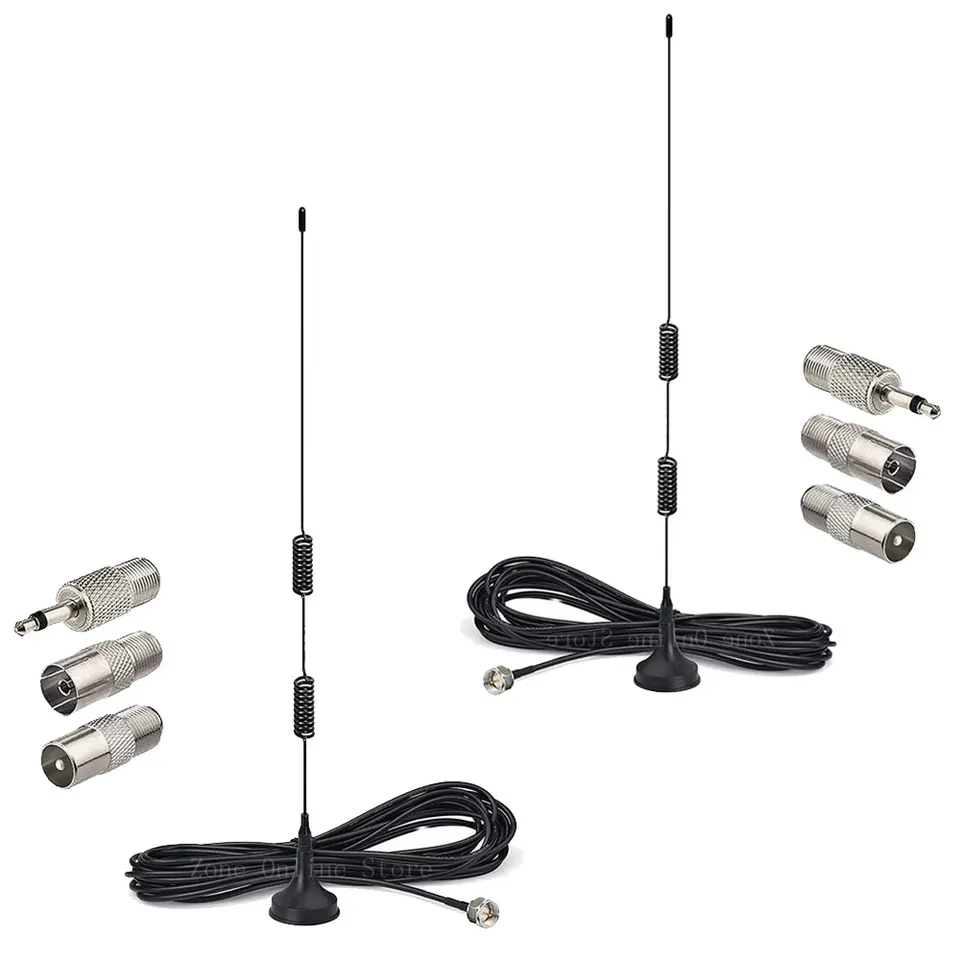 2pcs FM anténa magnetická základňa FM Radio Anténa pre vnútorné digitálne HD FM Bluetooth AV Audio Vedio Home Stereo divadelný prijímač