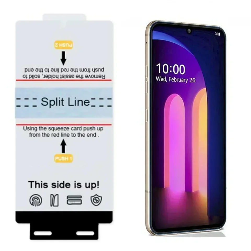 2pcs Front Hydrogel Gel Film pre LG Wing V60 V50 ThinQ 5G G8 G9 Velvet Screen Scretor Puzder+Fix Tools