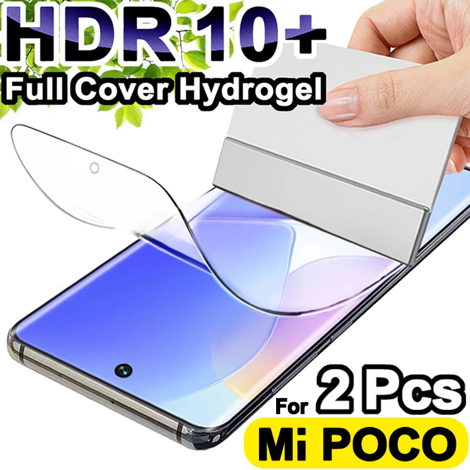 2pcs Full Screen Protector pre Xiaomi Poco X3 NFC F3 F4 GT X4 Pro M3 M4 M5 S Hydrogel Mi 11 10 11T 10T 12 LITE 12T Pro 12S Ultra