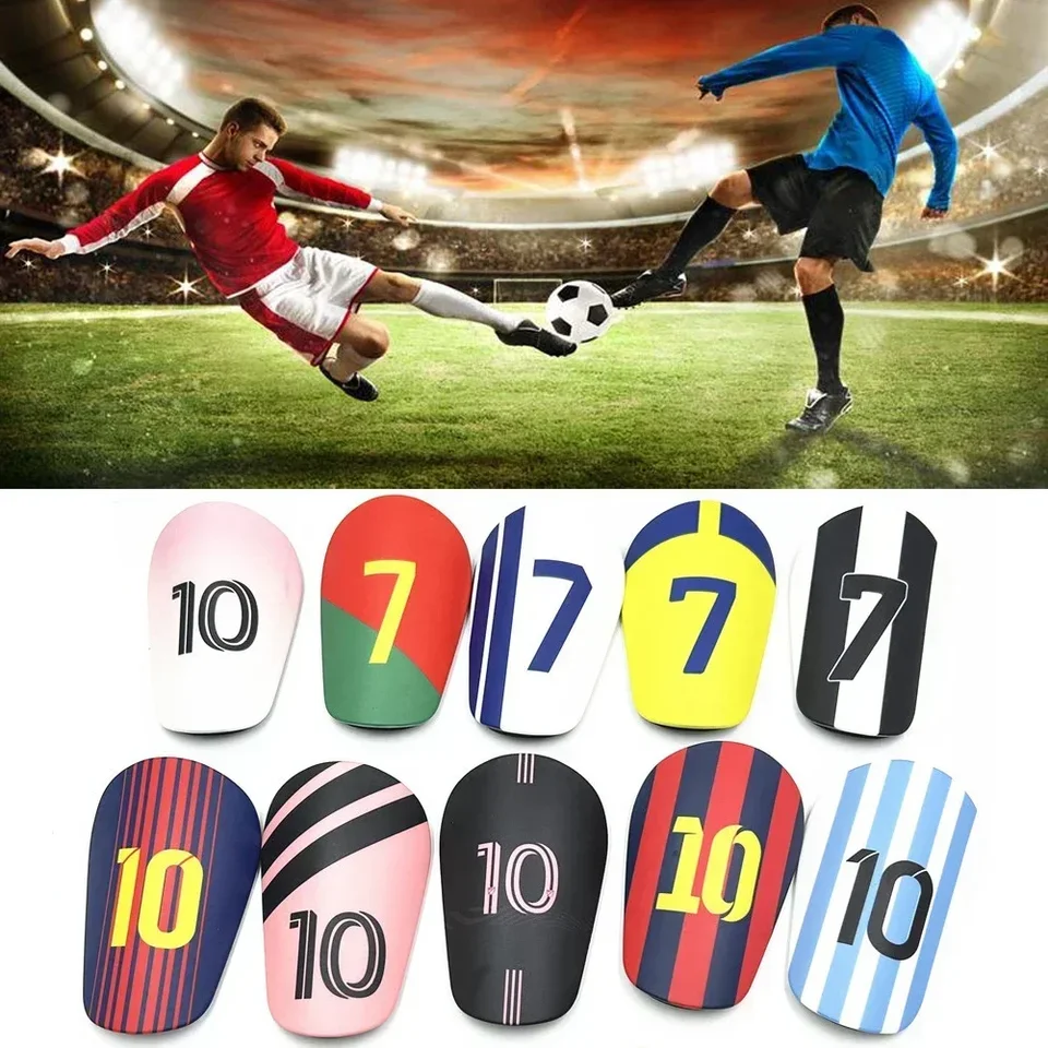 2pcs futbalové Shinpad Leg Protector Lightweight rezistentný na opotrebenie, ktoré absorbujú futbalové výcvky trofejí, trofejy mmessi