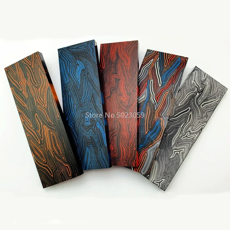 2pcs g10 nôž rukoväť Materiál DIY rukoväť rukoväte 5 farieb kompozitný materiál damascus vzor G-10 držiak nástrojov Nástroj Materiál