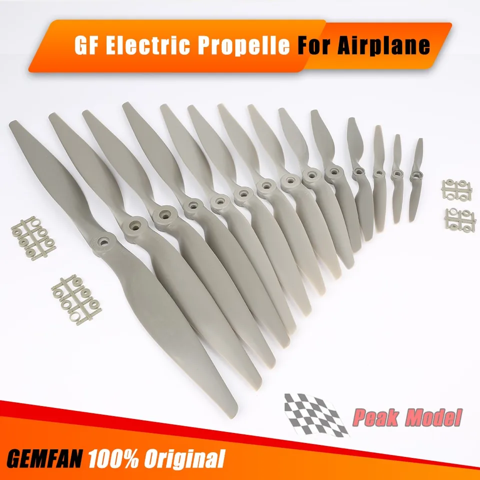 2PCS Gemfan GF Electric Protelle 8040 8060 9045 1050 1070 9060 1260 1365 1470 Elektrická vrtuľa Prop pre čepele pre lietadlo RC