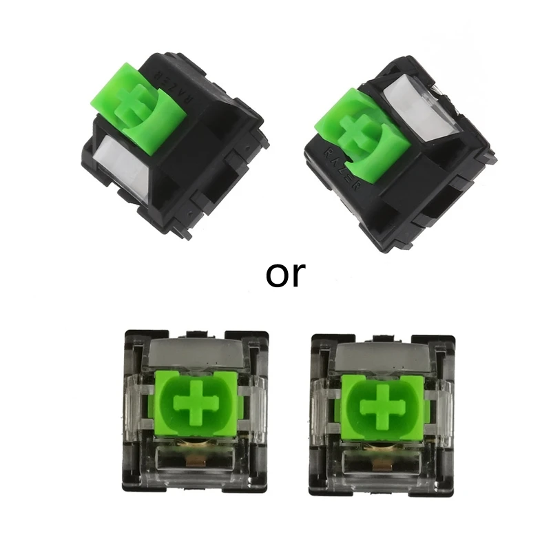 2pcs Green RGB SMD spínačov 3 PIN pre Razer Blackwidow Lite Mechanická klávesnica Cherry MX Gateron Switches QXNF