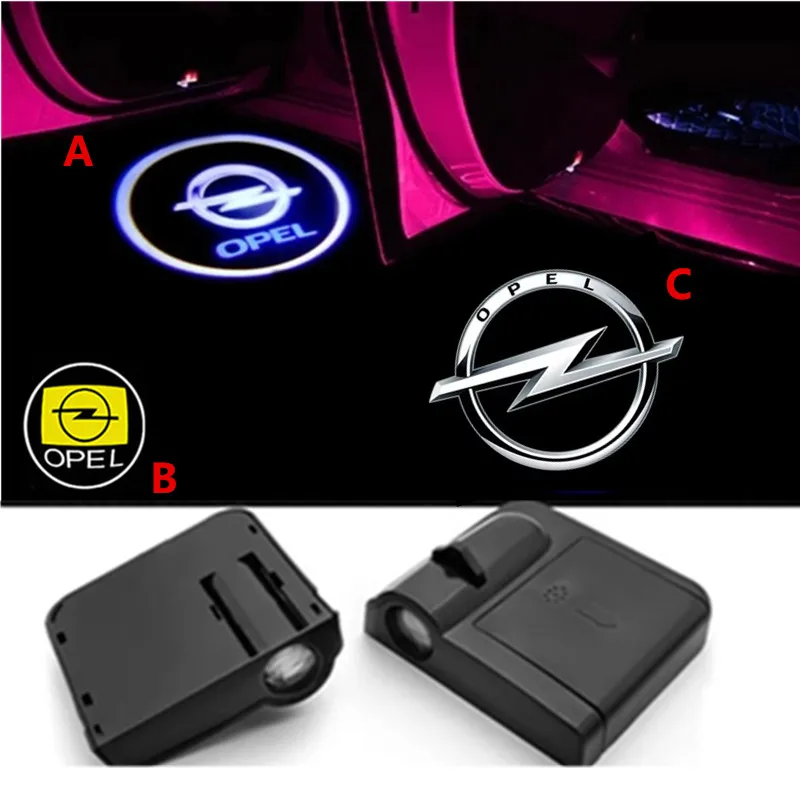 2pcs GTC dvere auta uvítacie svetlá Laser projektor Logo Wireless Sensing for Vauxhall Opel OPC Line Corsa Astra Vectra Crossland