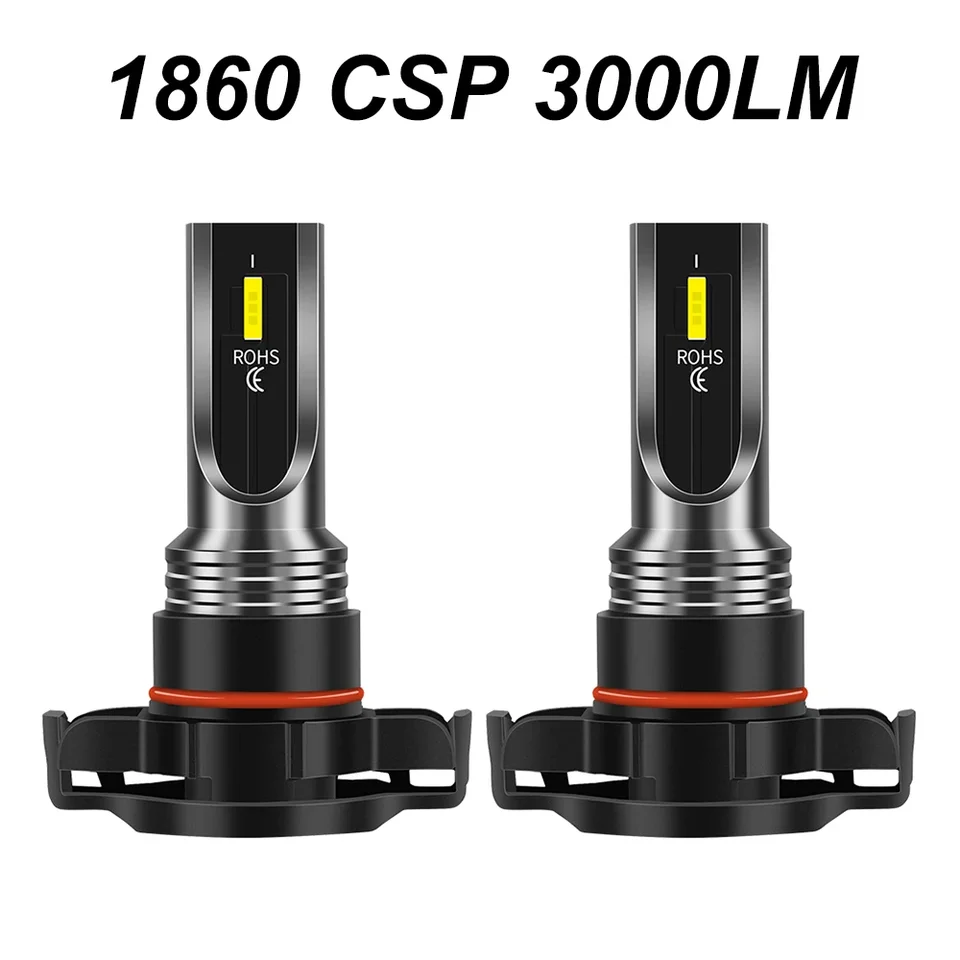 2PCS H16 EU 5202 PS19W PSX24W 2504 H7 H8 H11 LED H6 P15D HB4 9006 HB3 9005 1860 CSP FOG FOG LIGHTLE BULB LAMP CAR LAMP Svetlo