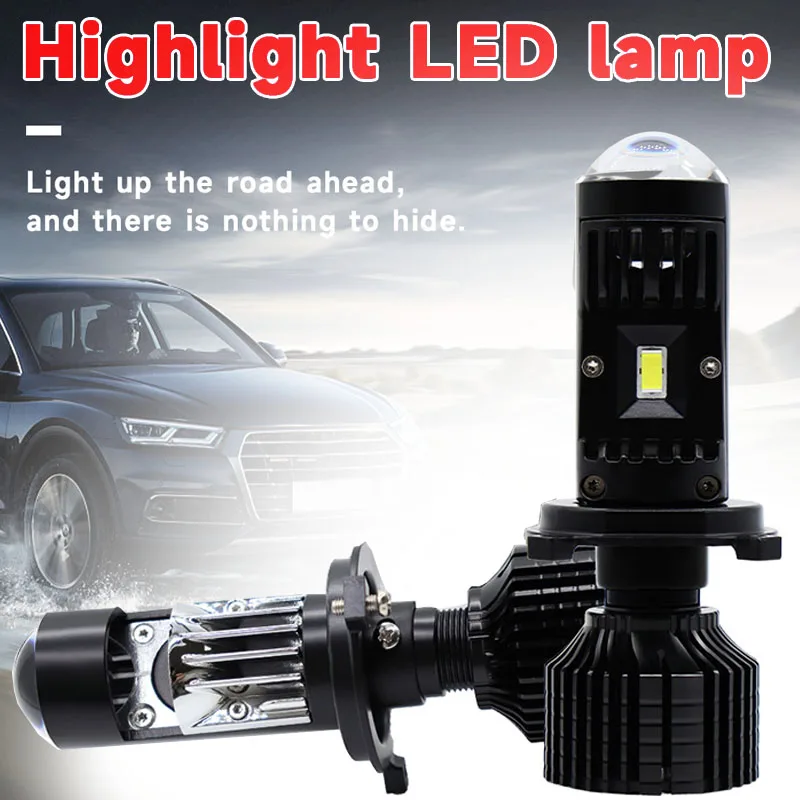 2pcs H4 H7 LED svetlomet Automobilové osvetlenie šošovky Turbo ventilátor Y10 Bulb Automobile Motocykel Všeobecné svetlo vzdialenosti