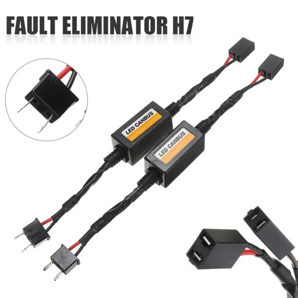 2pcs H7 Chyba zaťaženia automobilu Canceller LED dekodér Canbus voľný zapojenie zrušovača dekodérový dekodér svetlo svetlometový adaptér Adaptér NE