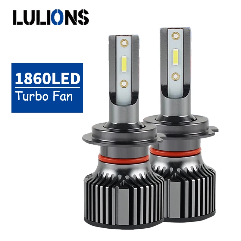 2PCS H7 H4 H11 LED svetlomet H9 H8 HB3 9005 HB4 9006 LED svetlá pre auto 12v 6000k predné svetlo Automatické svetlo Light Light Light Light Light