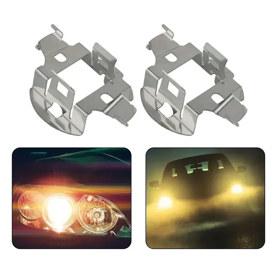 2pcs H7 HID svetlometový žiarovkový držiak na držiak adaptérov Sliver Adapters for BMW pre sponky na držiaky žiaroviek Mercedes Light Light.