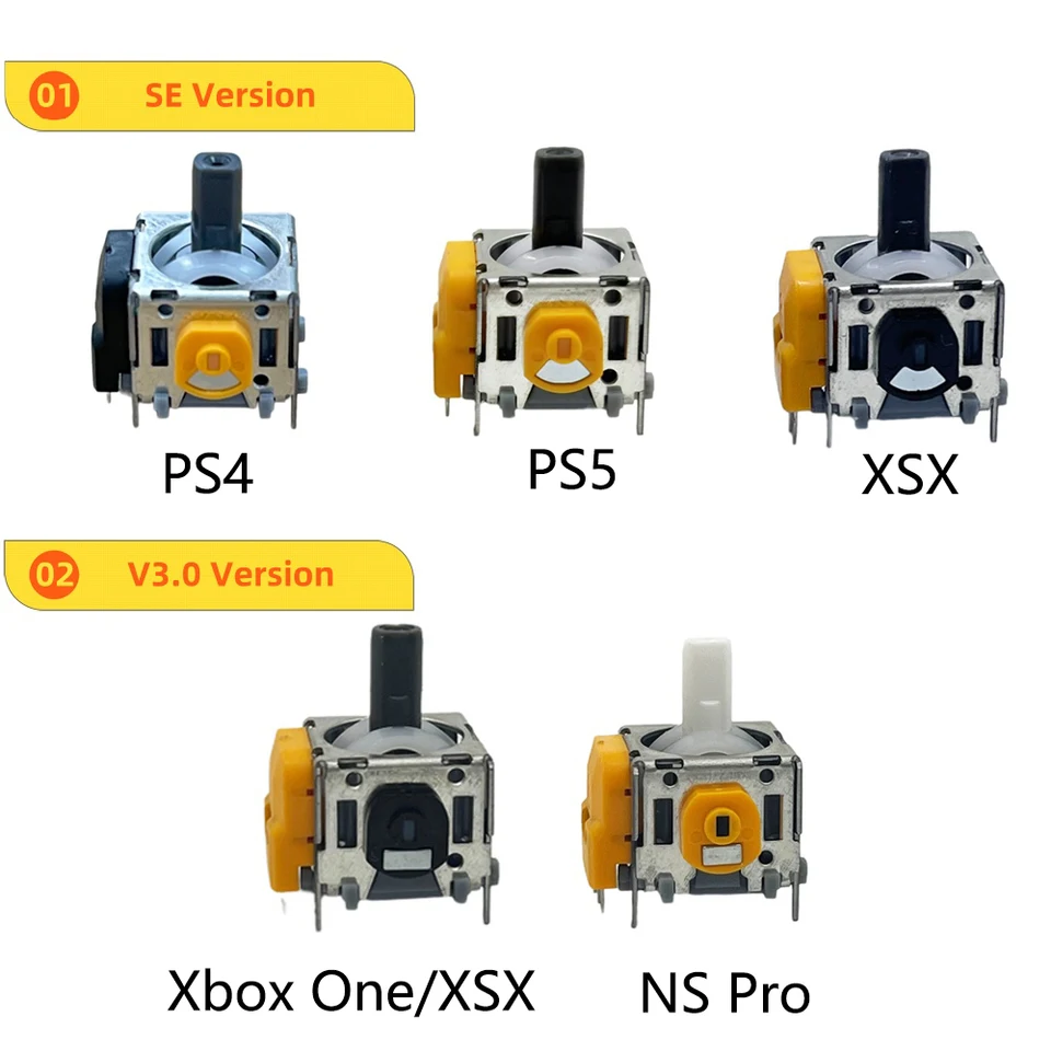 2PCS Hall Effect Joystick pre Xbox One Controller Nahradenie 3D analógové palec senzorový modul pre PS5 GamePad