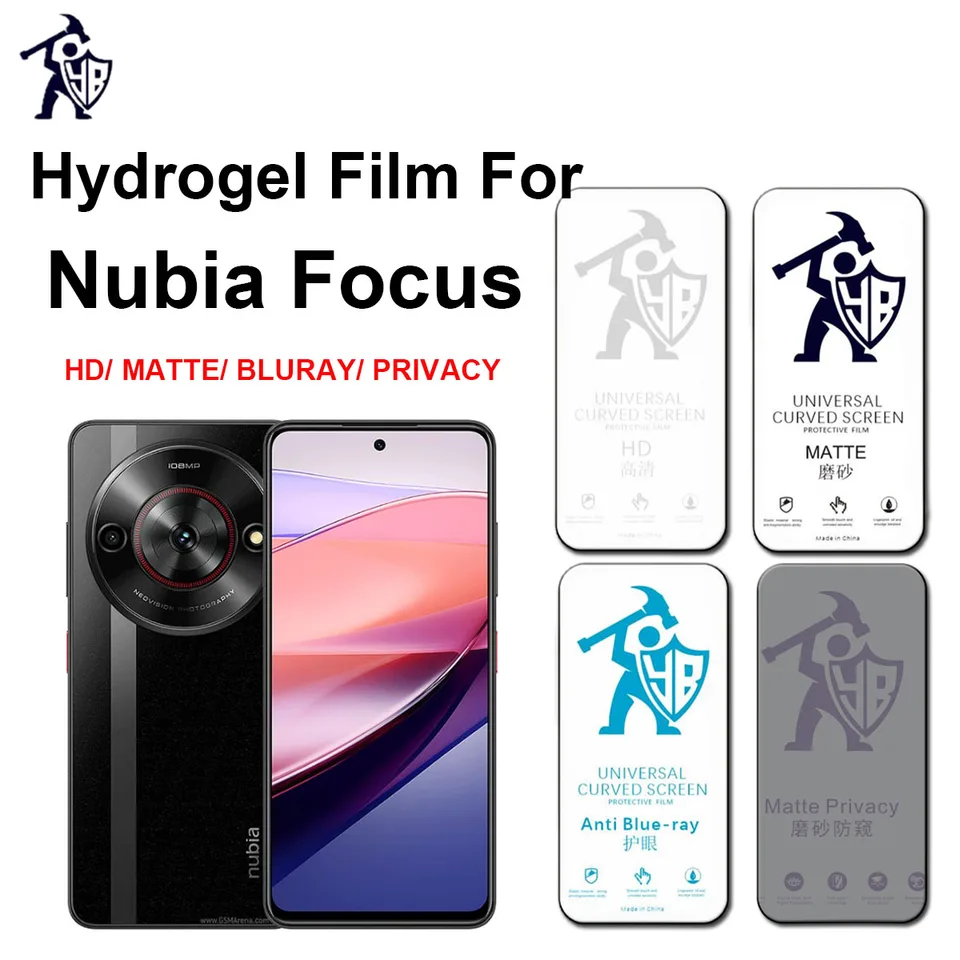 2pcs HD Hydrogel Film pre Nubia Focus 5G Matte Screen Protector pre Zte Nubia Focus Anti Spy ochrana ochrany súkromia