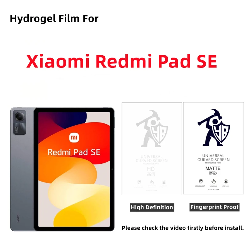 2PCS HD Tablety Hydrogel Film pre Xiaomi Redmi Pad SE matný chránič obrazovky pre Redmi Pad SE Clear Protectect Film Full Cover