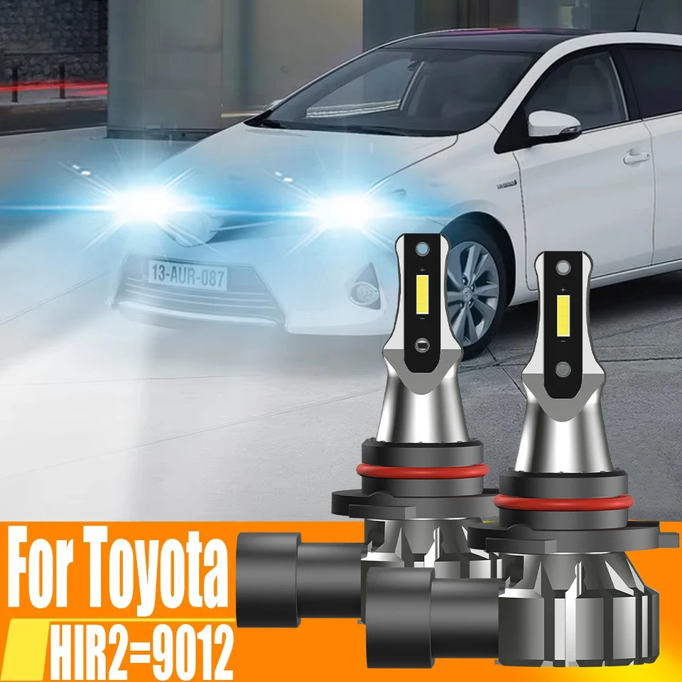 2PCS HIR2 LED svetlomet Canbus bez chyby 9012 Vysoký výkon automobilu 6000K biele svetlo dióda 12V pre Toyota Auris 2012 ~ 2018