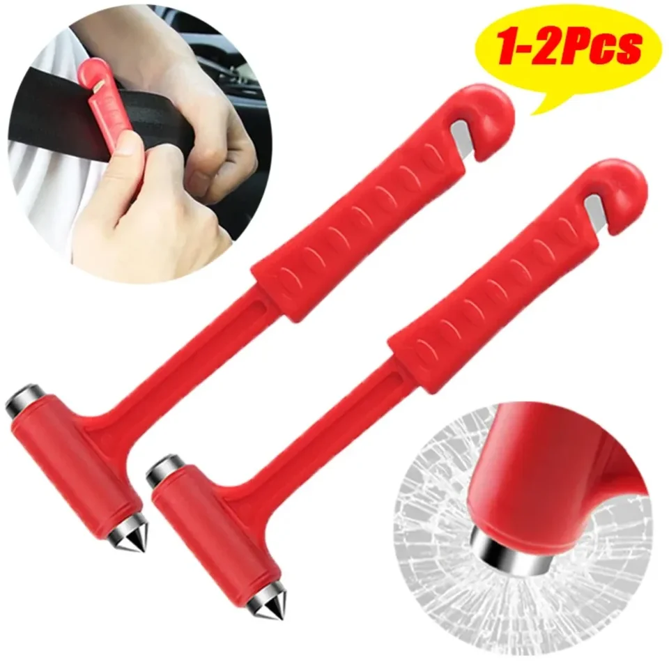 2pcs-in-one Emergency Car Bezpečnosť únikových kladív sklenených okien prenosný rezač prenosné auto pre prenosné auto núdzové záchranné náradie