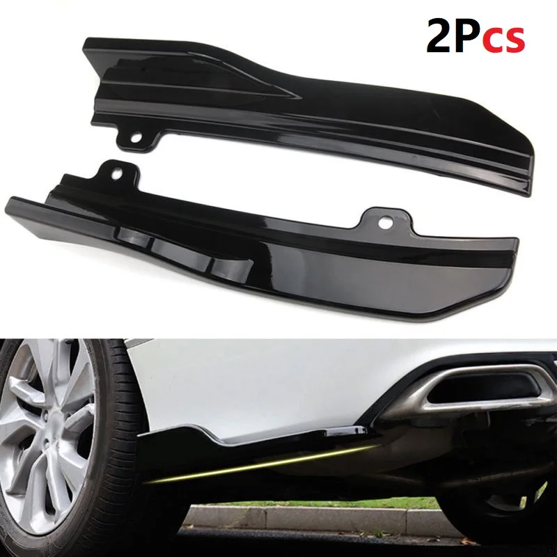 2pcs jasná čierna/matná čierna pre Honda Accord 2018 Car Auto zadný nárazník na pery krídla bočná sukňa Spliters Spoiler Lip Bočné krídlo