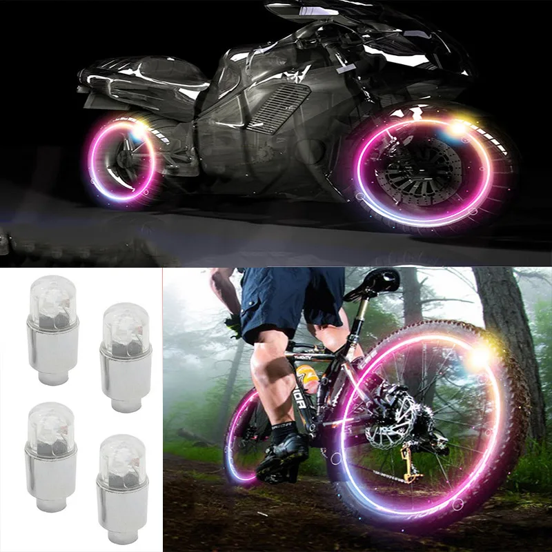2pcs kryt automobilu kryt náboja osvetlenie dekoratívna lampa automatické pneumatika pneumatiky Vzduchový ventil kmeň LED svetlo kryt