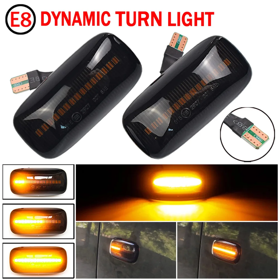 2pcs LED bočné markerové svetlo zákruty Signálne svetlá pre Nissan Skyline R34 ALMERA N15 N16 Pulsar Maxima QX Sunny G10 Primera P11 P12