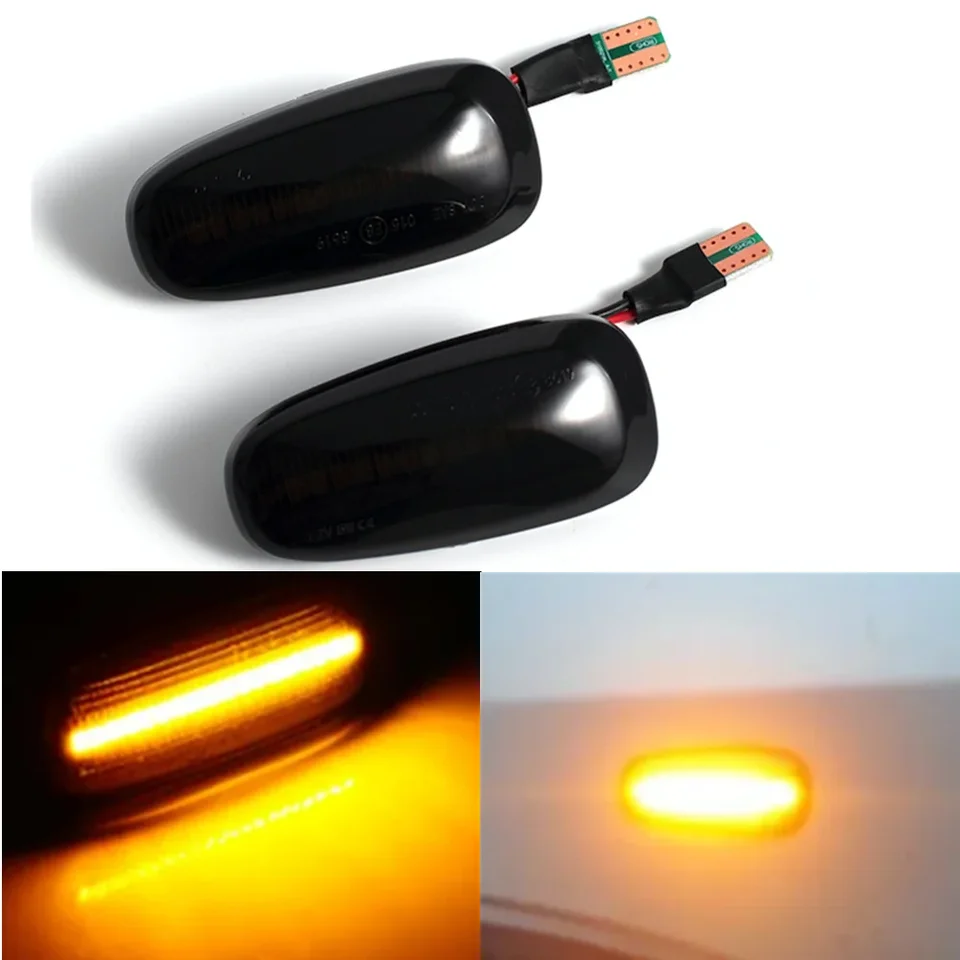 2pcs LED Dynamic Turn Signal Side Marker Svetlo Svetlo svetlo blinker pre Opel Zafira A 1999-2005 Astra G 1998-2005