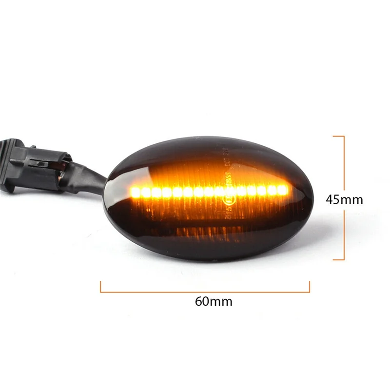 2pcs LED dynamické bočné markerové svetlá otáčajú žiarovky blinkeru pre Opel Corsa B Corsa C Astra F Combo B Combo C C Combo C