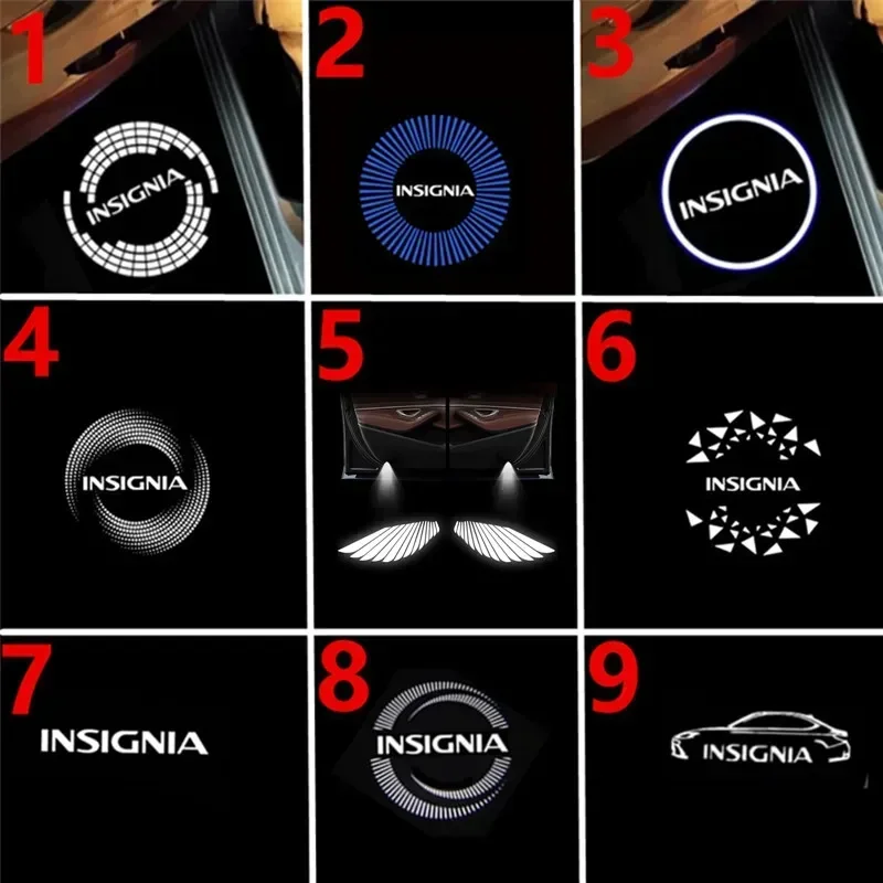 2pcs LED EMBLEM EMBLEM Svetlo auta Luces projektor pre Opel Insignia AB 2008-2010 2011 2011 2013 2014 2015 2016 2017 2017 2018 automobilový tovar
