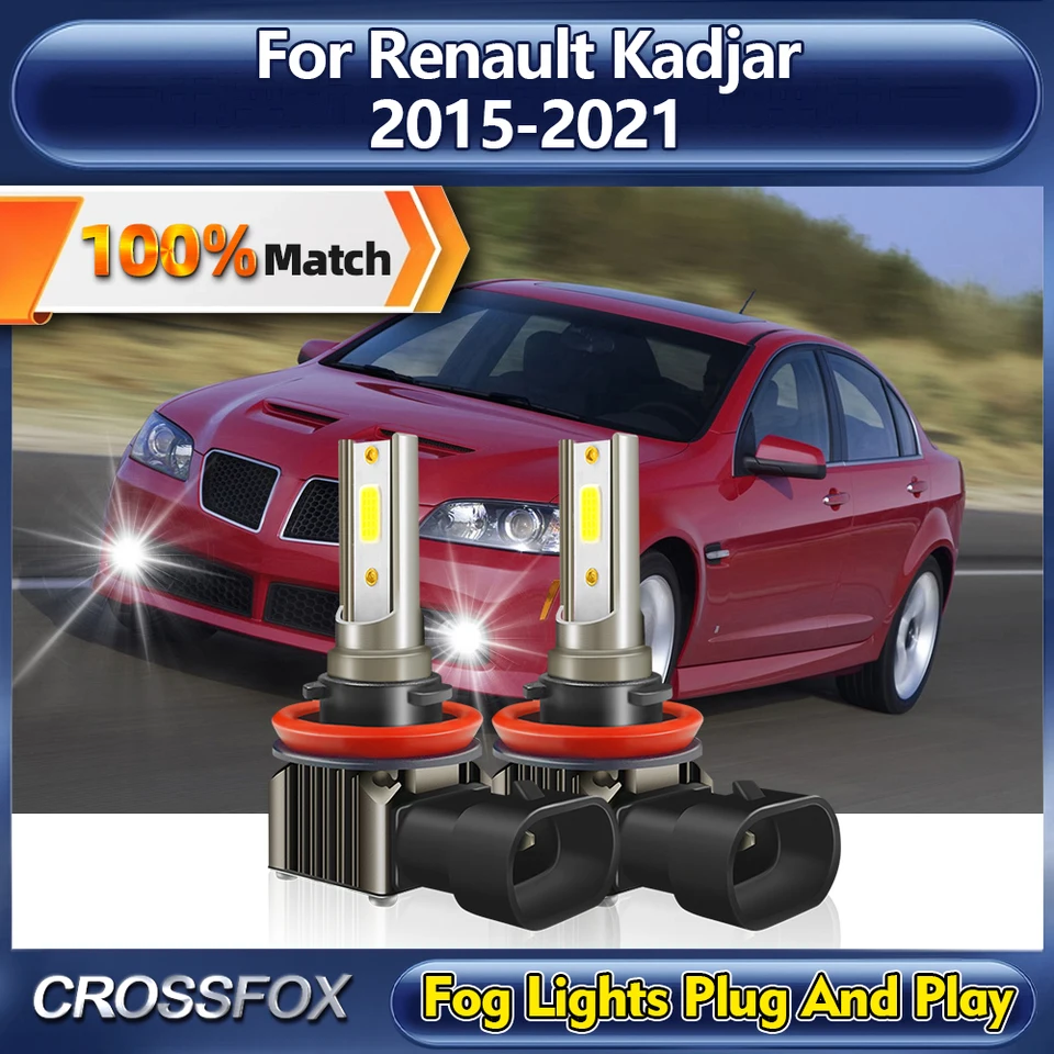 2pcs LED hmlové svetlá žiarovky 20000LM H11 H8 H9 FOG LAMPS 12V Auto pre Renault Kadjar 2015 2016 2017 2018 2018 2019 2020 2021