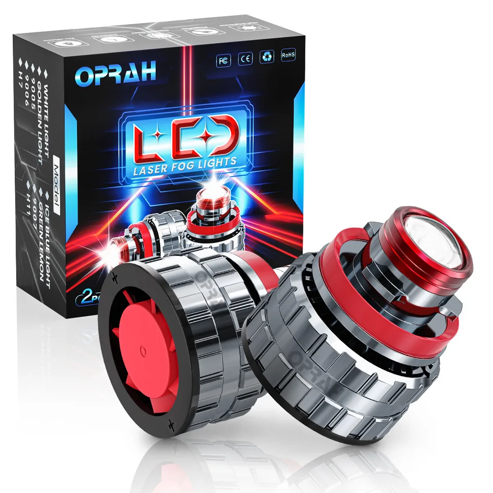 2pcs LED hmlové žiarovky laserové šošovky LED H7 H11 H8 H9 9005/HB3 9006/HB4 pre automobilové svetlomet Canbus projekt Hmlové svetlo DRL Signálna žiarovka DRL