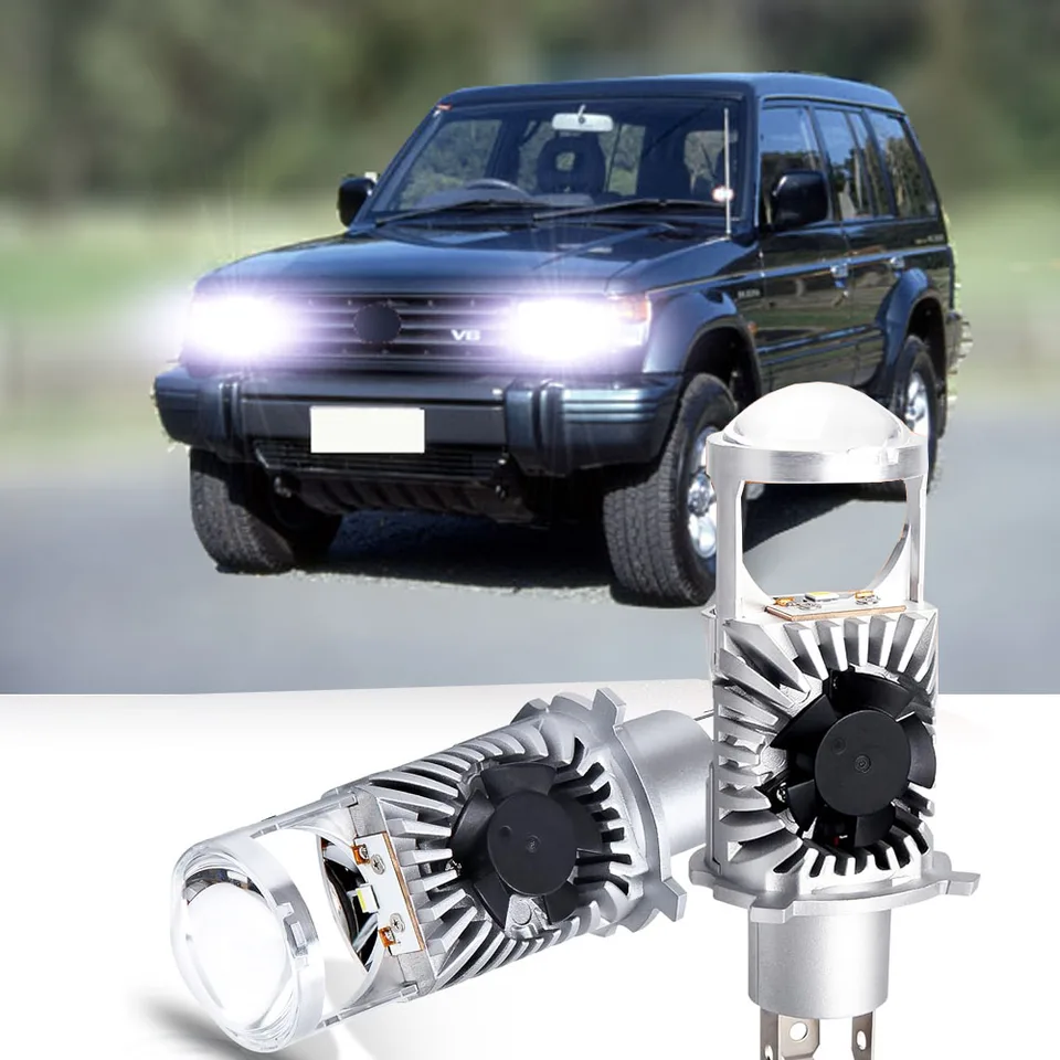 2pcs LED projektor Svetlomet žiaroviek pre Mitsubishi Pajero Montero Shogun V20 NH NJ NK NL 1991-1999 Projektor s vysokým nízkym lúčom Len