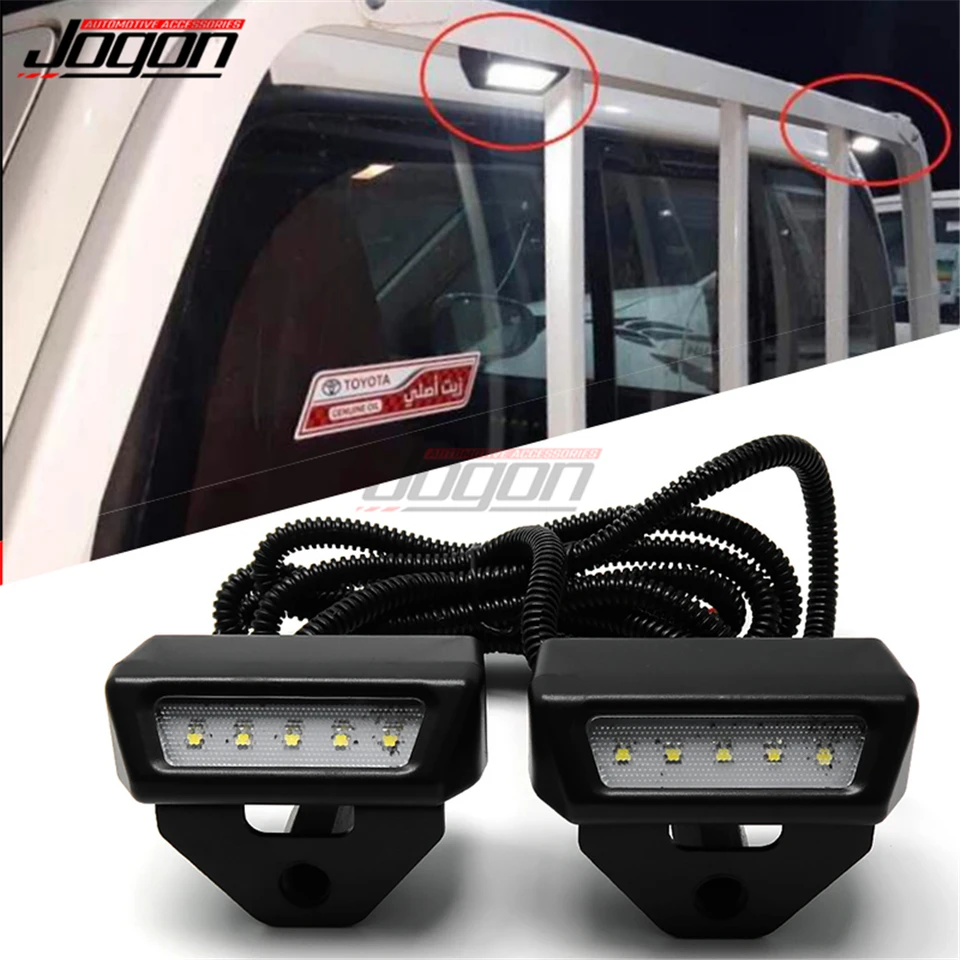 2pcs LED strešné svetlo kmeňové lampa pre Toyota Land Cruiser Pick Up Up Hilux LC70 LC71 LC76 LC77 LC79 FJ70 FJ76 FJ79
