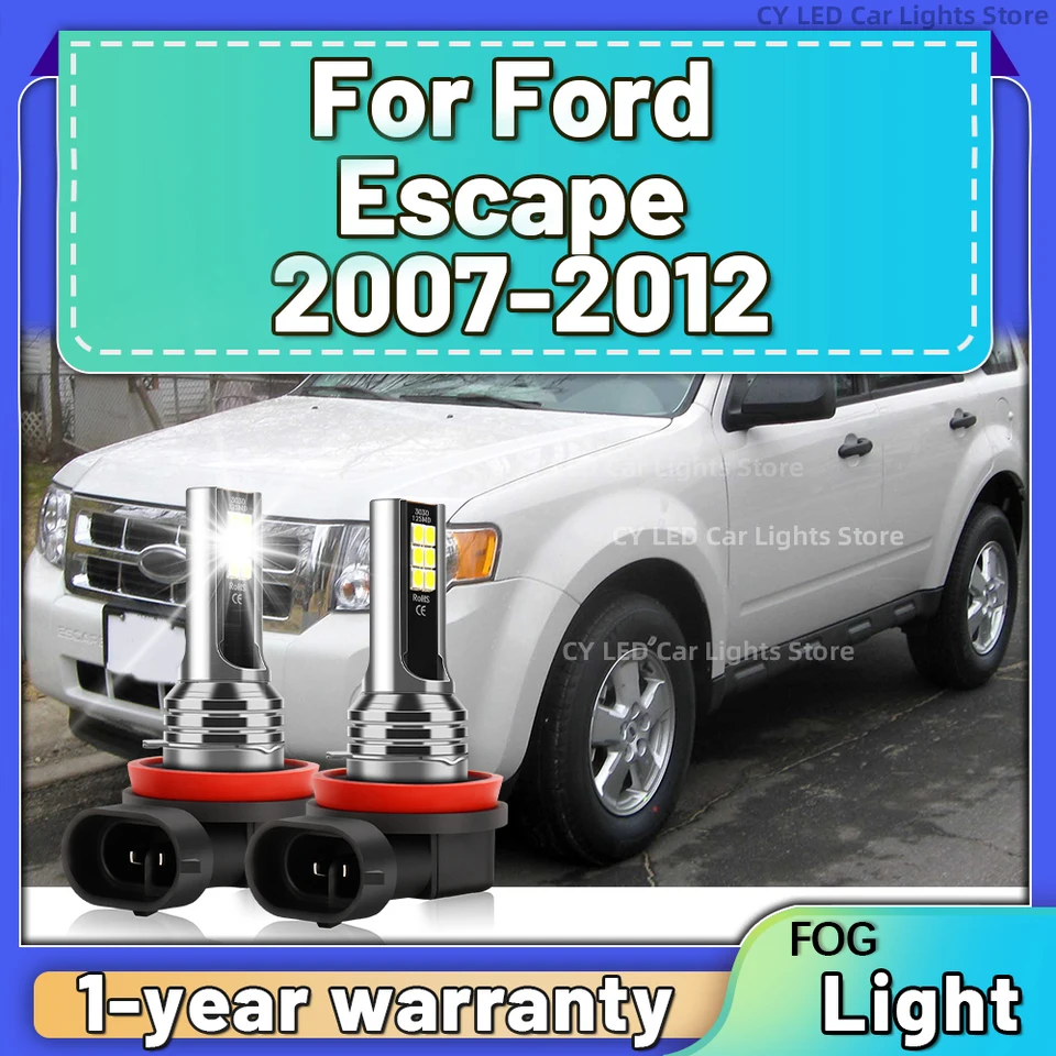 2pcs LED svetlomet H11 hmlové žiarovky automobilu jazdné žiarovky 15000 lm 12v 6000k pre Ford Escape 2007 2008 2009 2009 2011 2011