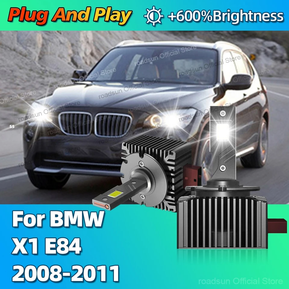 2pcs LED svetlomet HID D1S žiarovky CANBUS AUTOBNÉ LIGHT 30000LM Bright pre BMW X1 E84 2008 2009 2010 2011 2011
