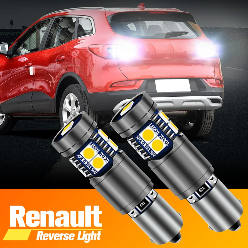 2pcs LED záložné svetlo Blub Reverzná lampa H21W Bay9s 64136 Canbus žiadna chyba pre Renault Clio 4 2014-2018 Kadjar 2015-2020
