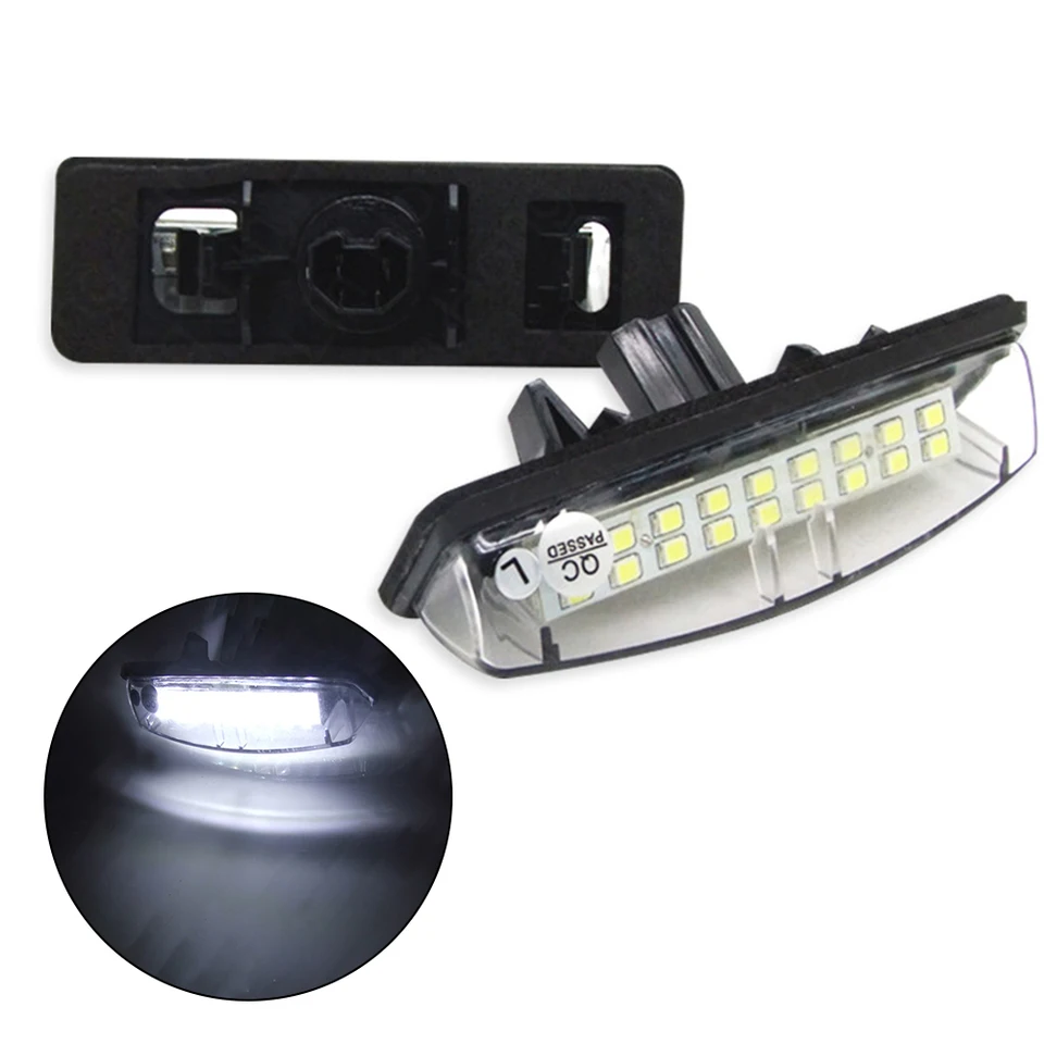 2PCS LED číslo Zostava LIVE SVETLIVOSTI Zostavenia pre Toyota pre Lexus pre Camry pre Yaris pre sedanové biele svetlo 8127130290