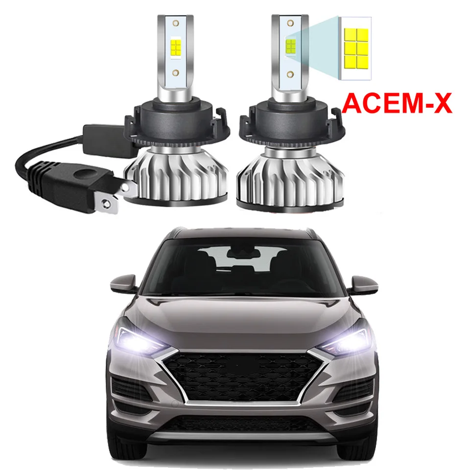 2pcs LED žiarovky svetlometov pre Hyundai Tucson 2019 2020 2021 LED VYSOKÉ NIGHT LEAM CANBUS