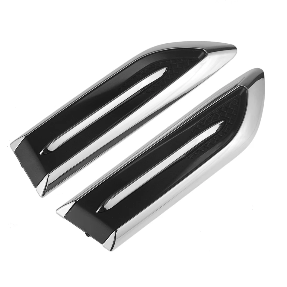 2pcs/lot 3D nálepka auto kapucňa Chrome Grille Grill Žralok Simulation Air Flow Vent Auto Dekorácie nálepky