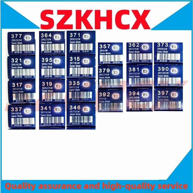 2pcs/lot batéria Švajčiarsko 364 377 321 379 371 395 362 373 394 315 317