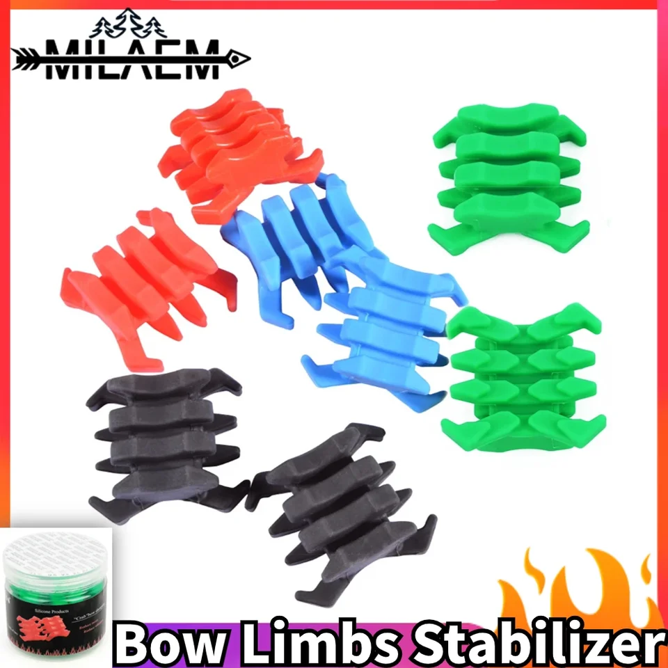 2pcs lukostreľba zlúčenina LOW LOW STABILIZER STACTRIZER SOCK SORPELE ELASTICKÝ GUMOVÝ SKUMPOVÝ KRAB KRAB OUTHODOROVÉ SKÚŠANIE SKÚŠENIA