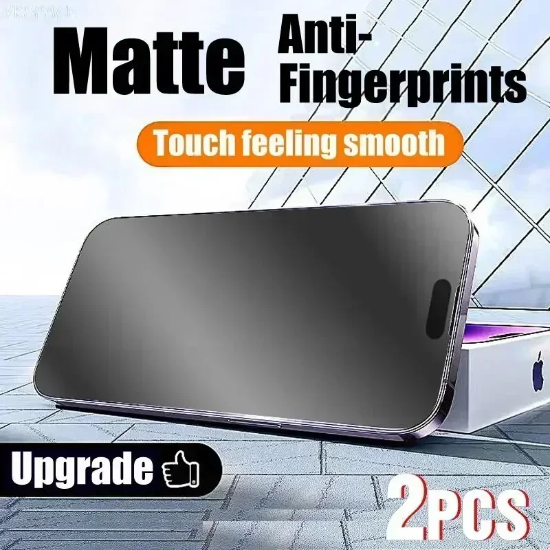 2pcs matný anti modrý lúč 9H temperované sklo pre iPhone 15 14 13 12 Mini 11 Pro xs Max x xr 6 7 8 plus SE Frosled