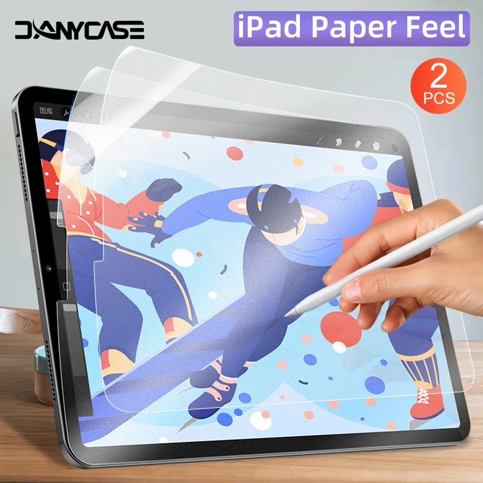 2pcs matný iPad papierový chránič obrazovky na kreslenie iPad Air 4 5,9 10. 2022 Pro 11 9,7 10,2 7/8/9