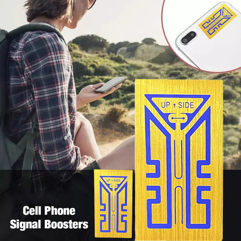 2pcs Mobilný telefónny signál Zlepšenie signálu Signál antény posilňovače energetických nálepiek