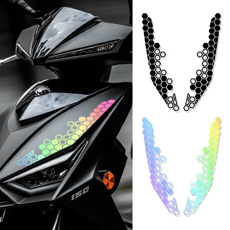 2pcs Motocykle Ponysky Stupeter Scooter Body Vodotesné nálepky Motorbike Tank Helma Bumper Ornament Modifikácia Príslušenstvo