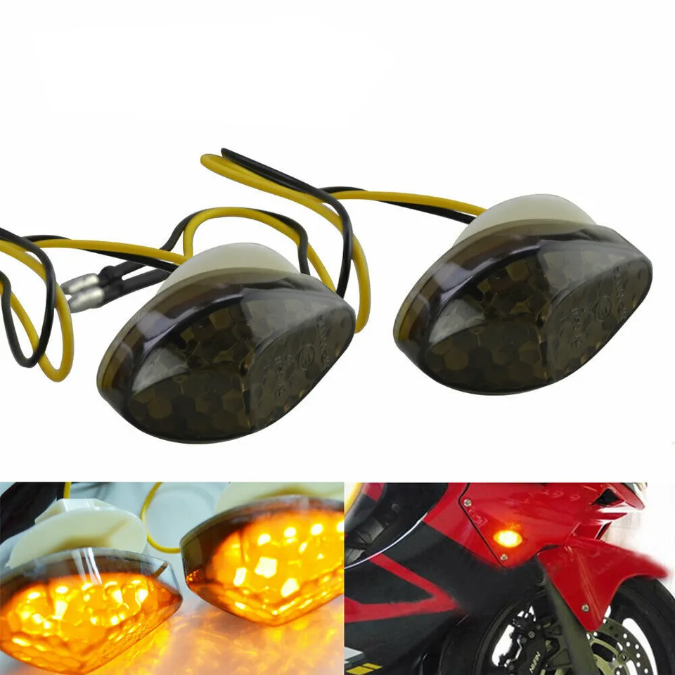 2pcs motocyklová signálna lampa LED prepláchnutia predné zákrupky Svetlo pre Honda CBR 600RR 1000RR 2004-2007